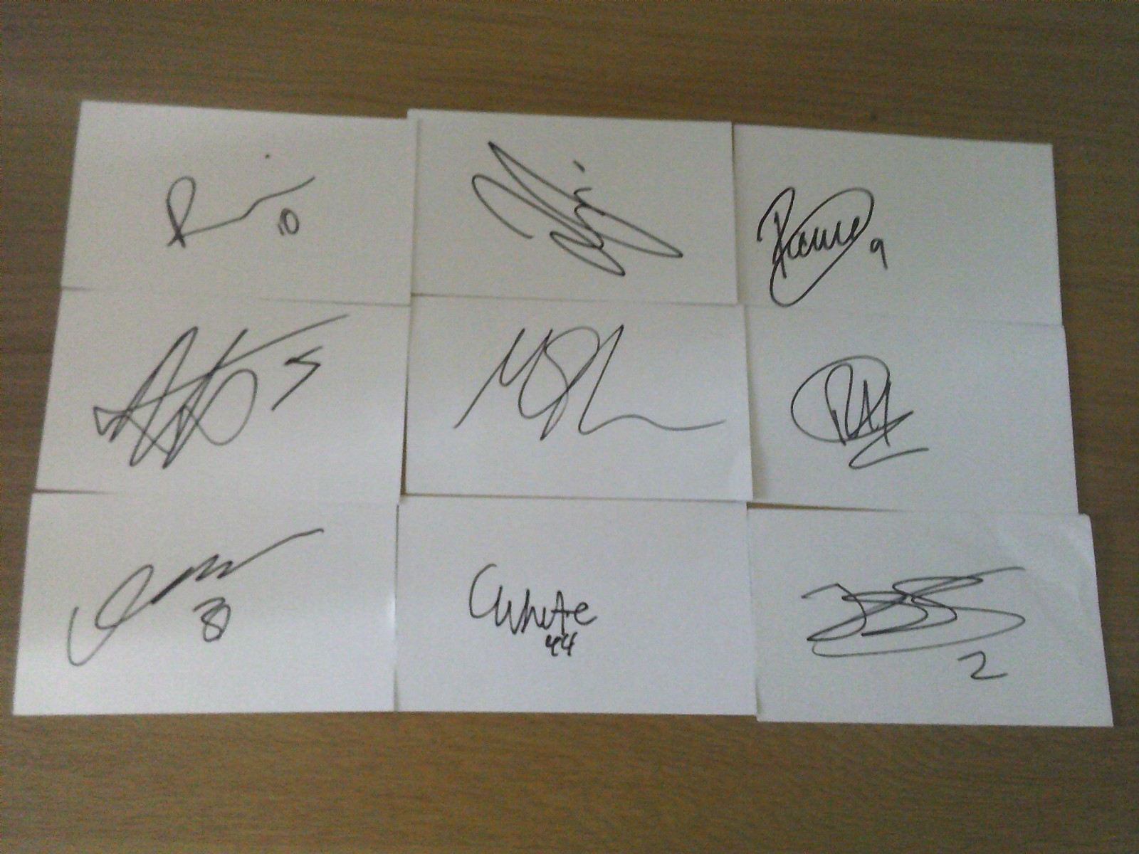 Signed Bristol Rovers Rovers White Cards x 16 for sale on Ebay