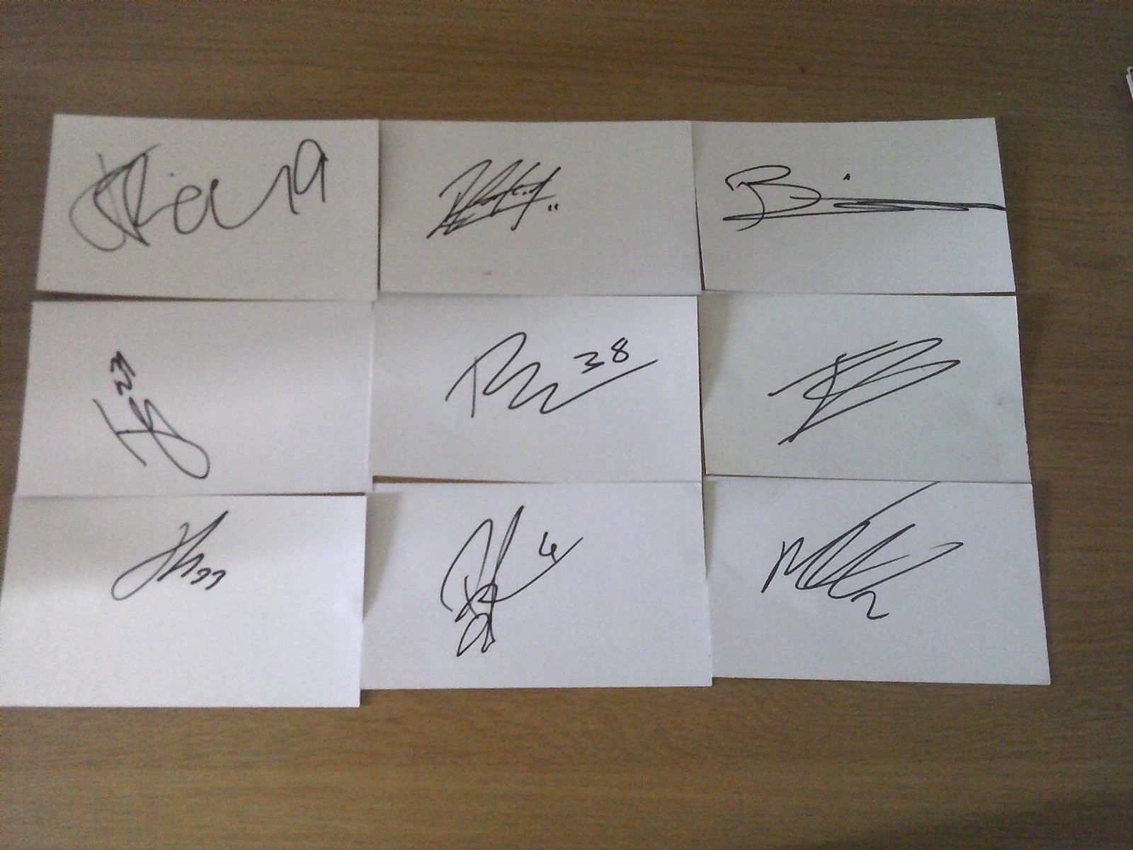 Signed Port Vale White Cards x 14 for sale on Ebay