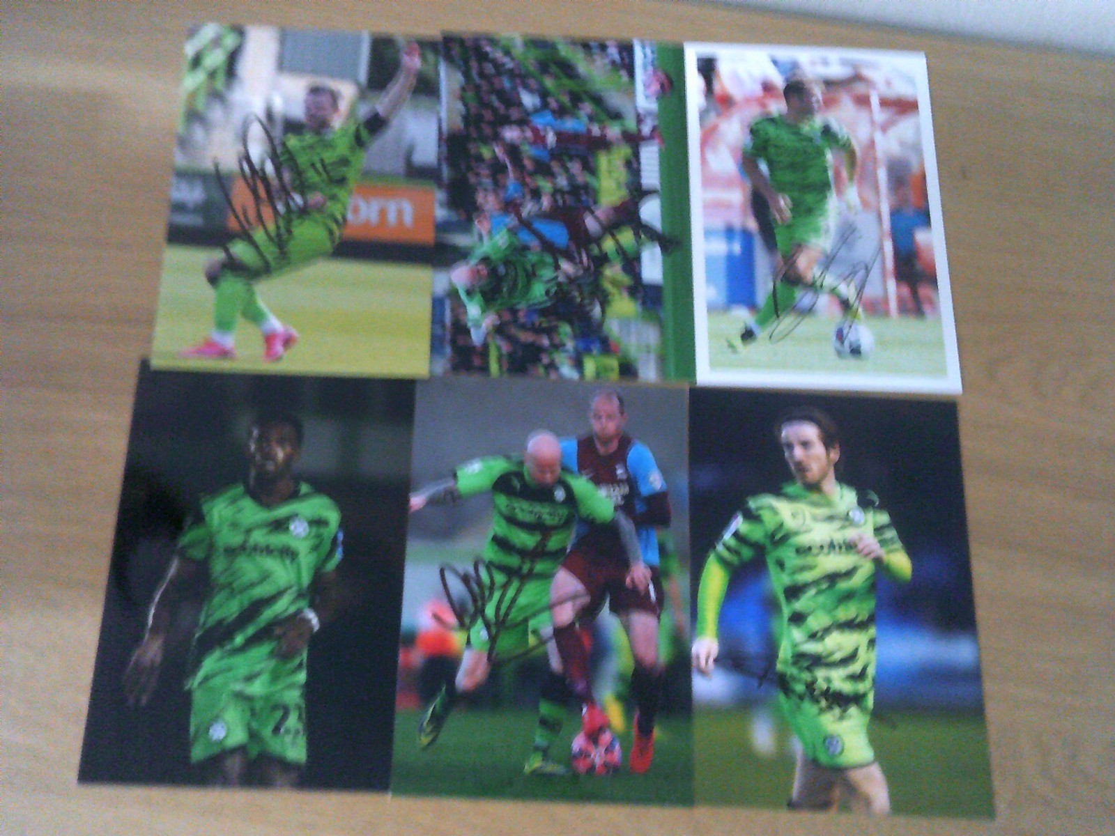 Signed Forest Green Rovers Player Photographs x 6 Set 2 for sale on Ebay