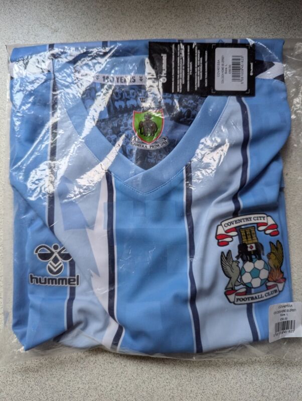 New Official Coventry City FC 23/24 Football Shirt Size Large L for sale on Ebay