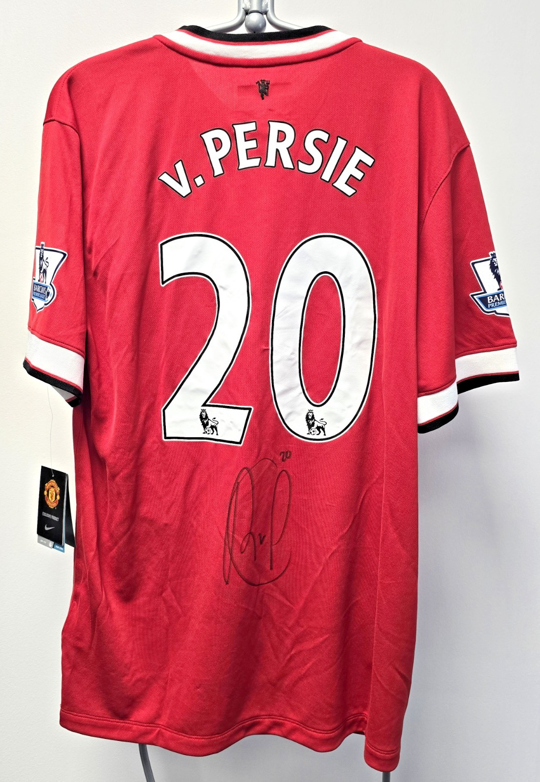 Robin Van Persie signed Manchester United Shirt 2014/2015 Season with COA for sale on Ebay
