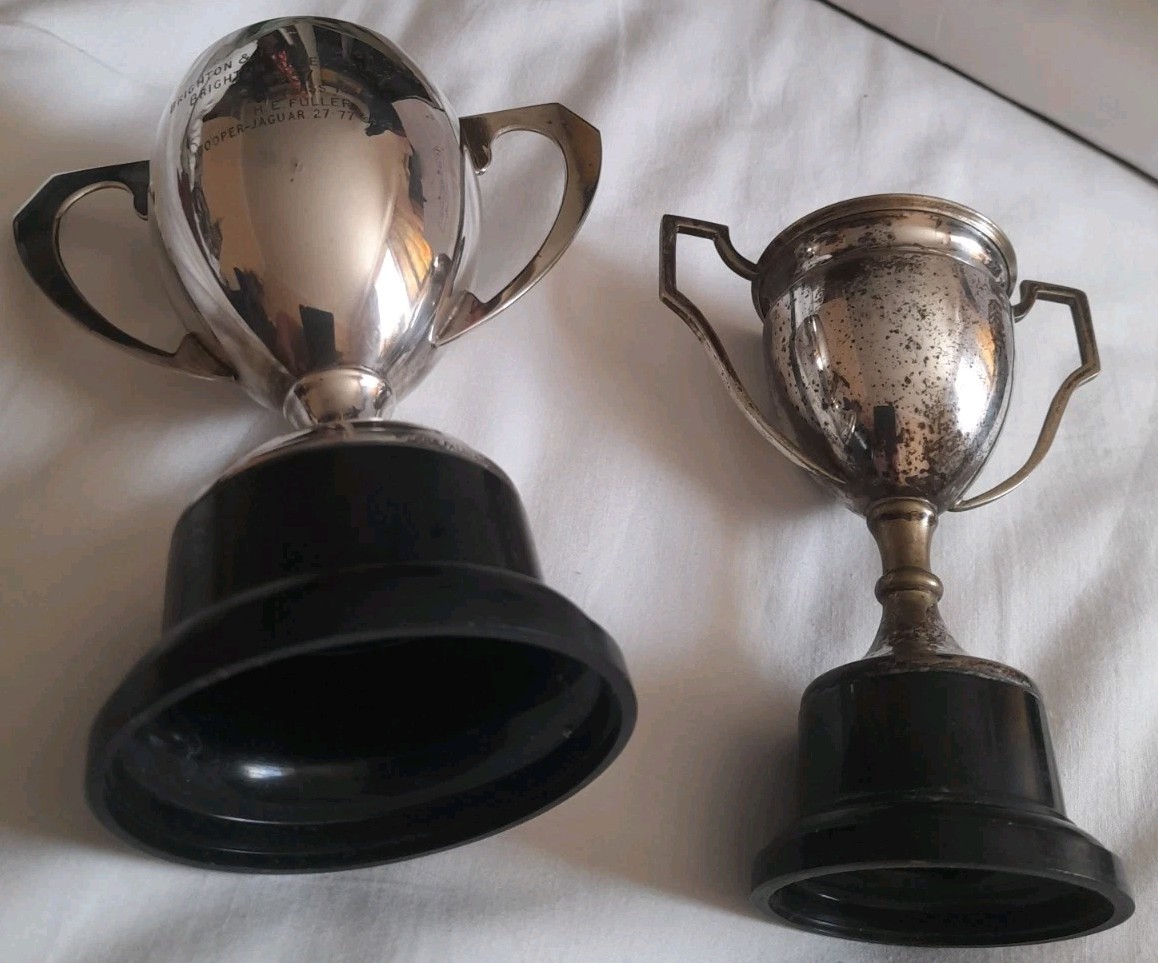 2 Vintage 1950's Brighton Speed Trials And Silverstone Motor Racing Trophies for sale on Ebay