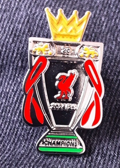LIVERPOOL FC MEMORABILIA: 2024/25 PREMIER LEAGUE CHAMPIONS TROPHY PIN BADGE for sale on Ebay