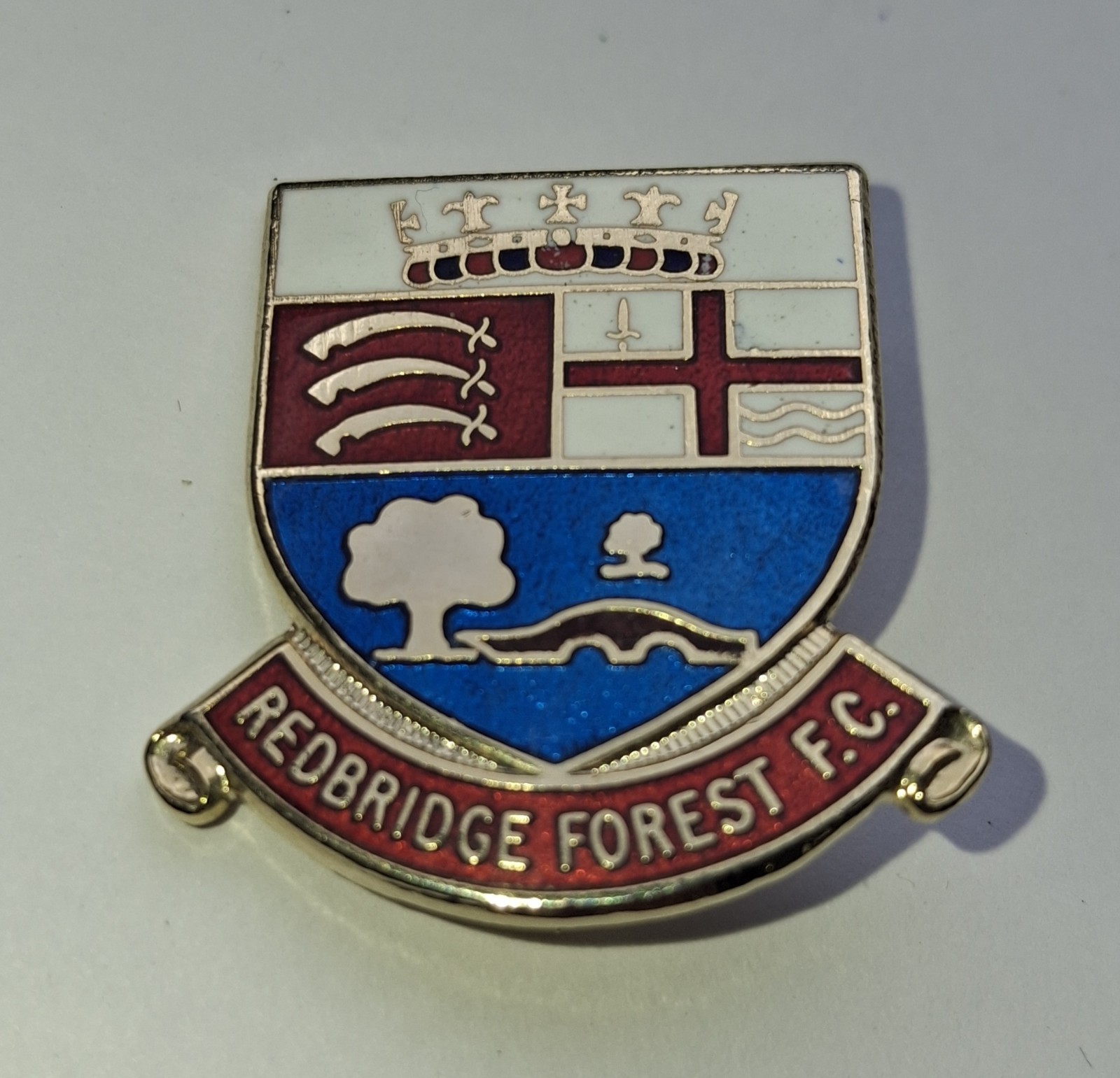 Rare Redbridge Forest Football Badge   for sale on Ebay