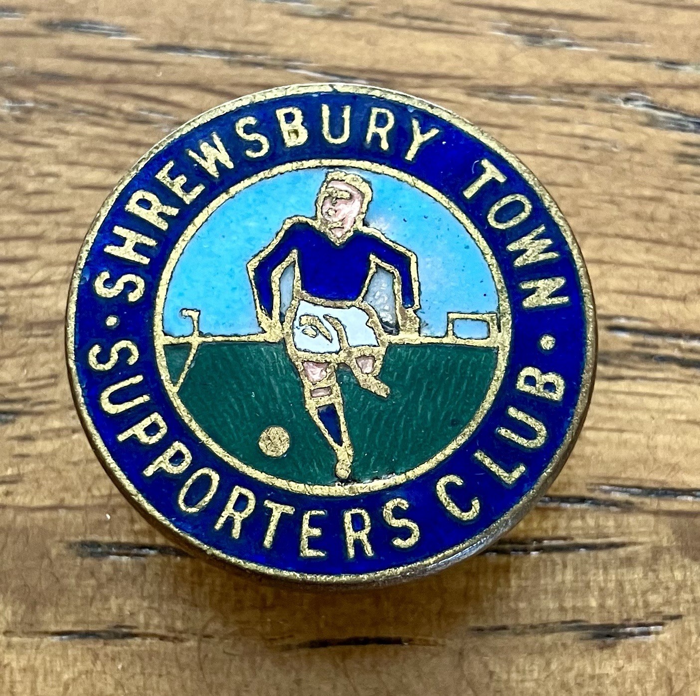 SHREWSBURY TOWN VINTAGE SUPPORTERS CLUB ENAMEL BADGE -   DUBLIN EMPIRE for sale on Ebay