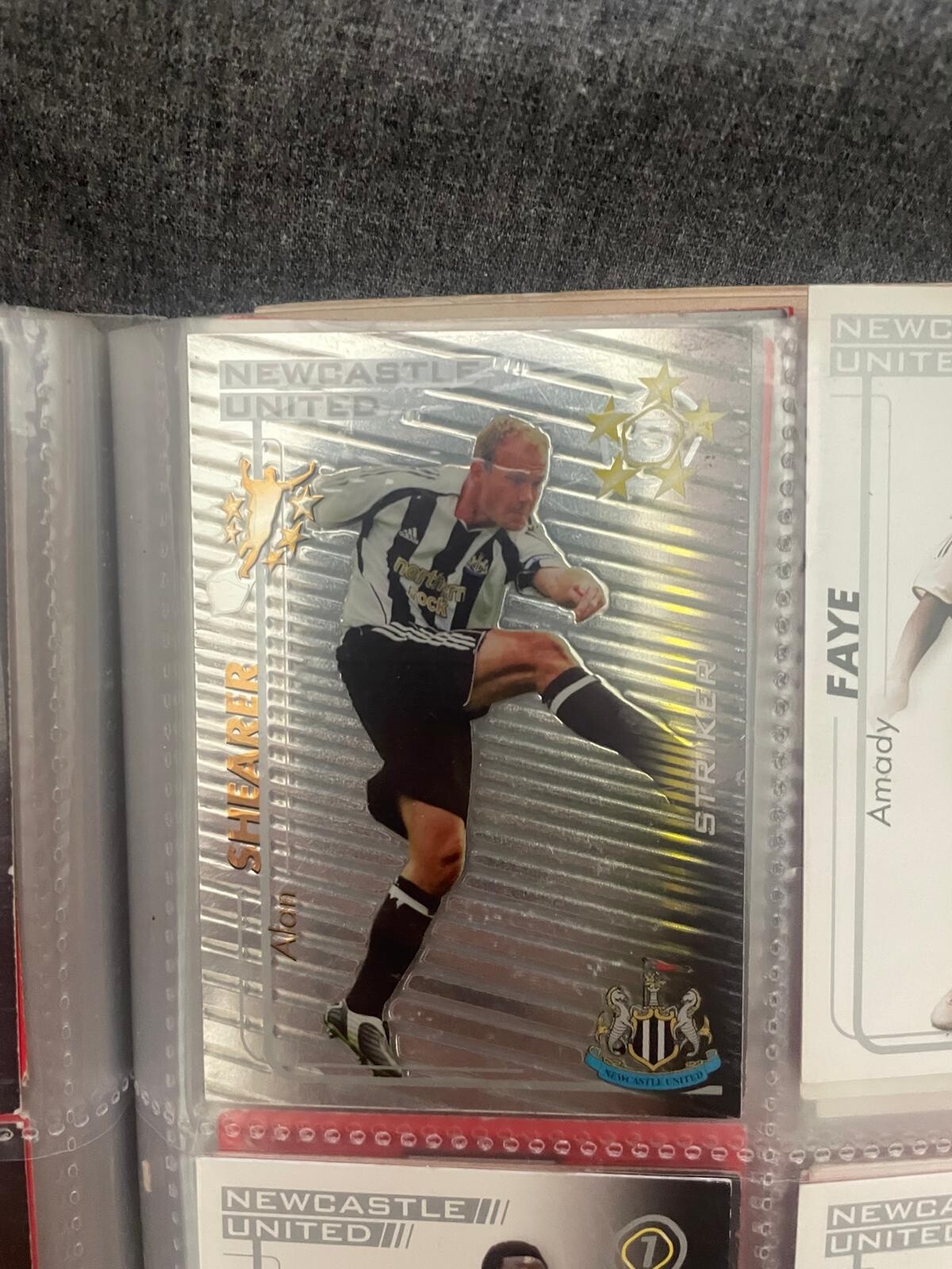 Alan Shearer Newcastle United Shiny Shoot Out 2005/06 Football Card for sale on Ebay