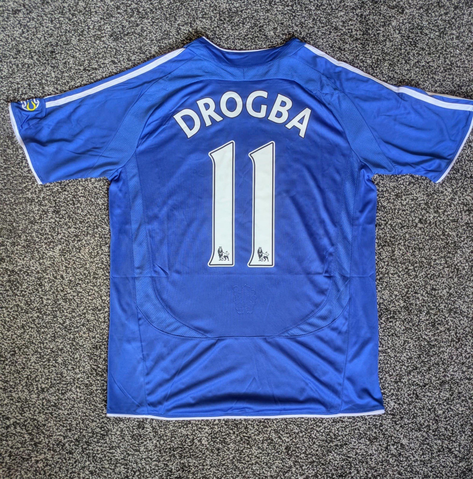 Chelsea FC 2008-2009 Adidas Blue Home Football Shirt Drogba #11 Size Large for sale on Ebay