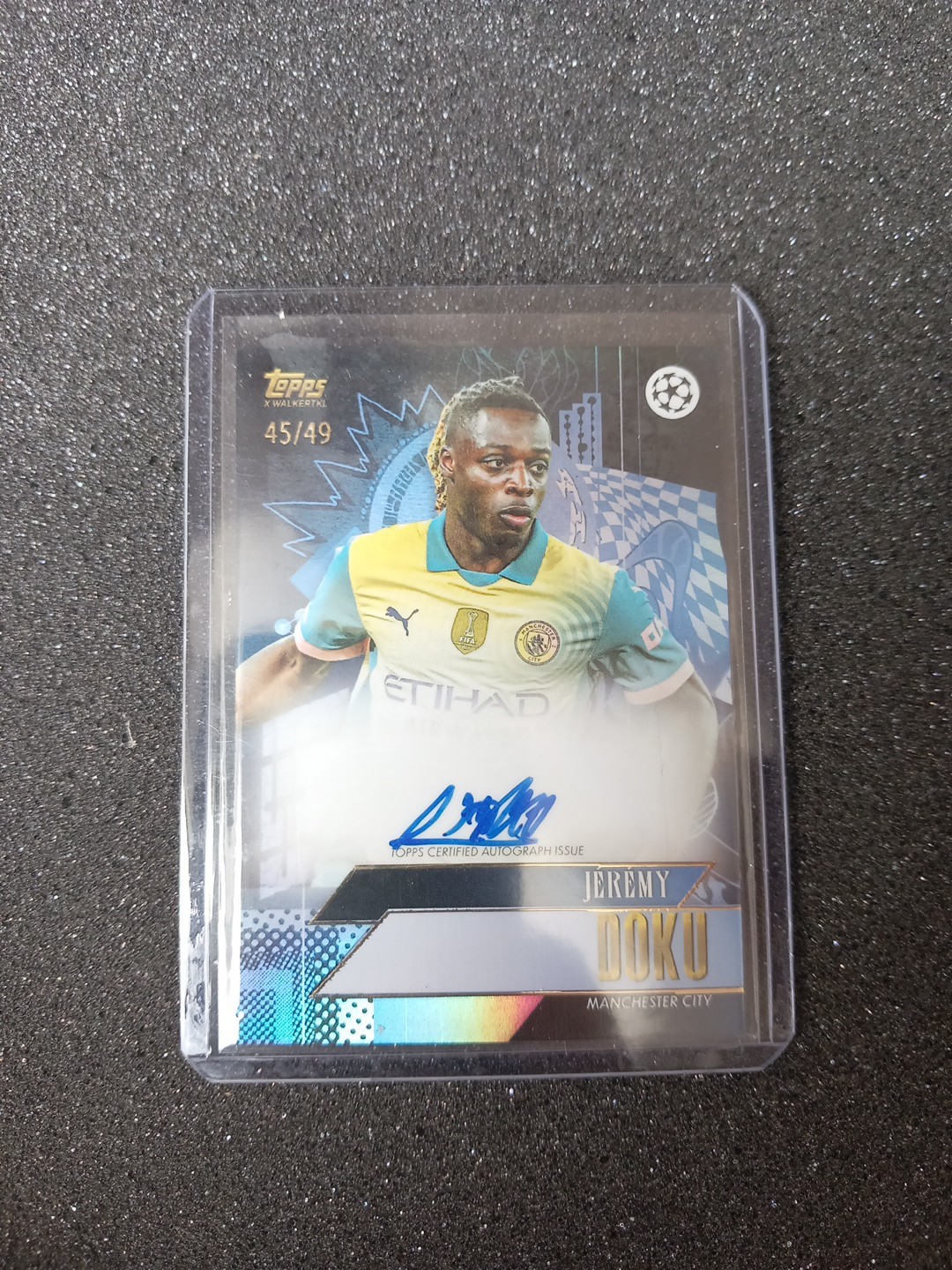 Topps CL JEREMY DOCUMENTARY 45/49 Numbered AUTO - Manchester City for sale on Ebay