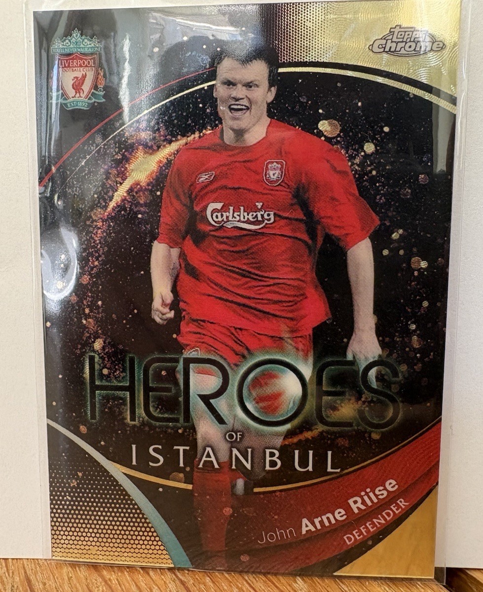 Topps Liverpool Chrome Heroes of Istanbul  John Arne Riise (1 Of 1) for sale on Ebay