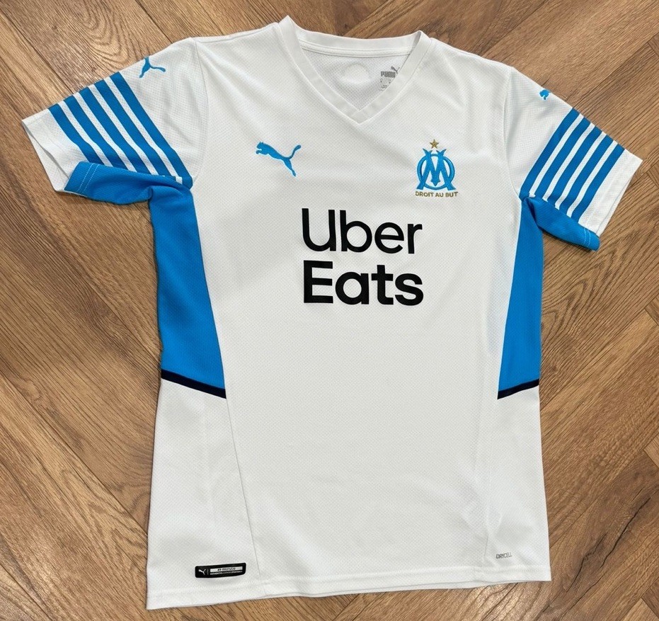 Marseille Puma 2021/2022 Home Shirt - Size Adult Medium  for sale on Ebay