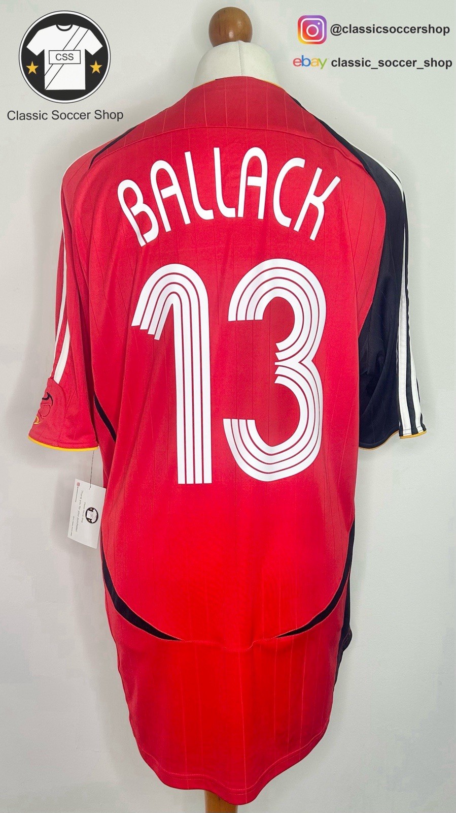 Brazil BALLACK #13 2005/07 Away Shirt Extra Large / XL for sale on Ebay