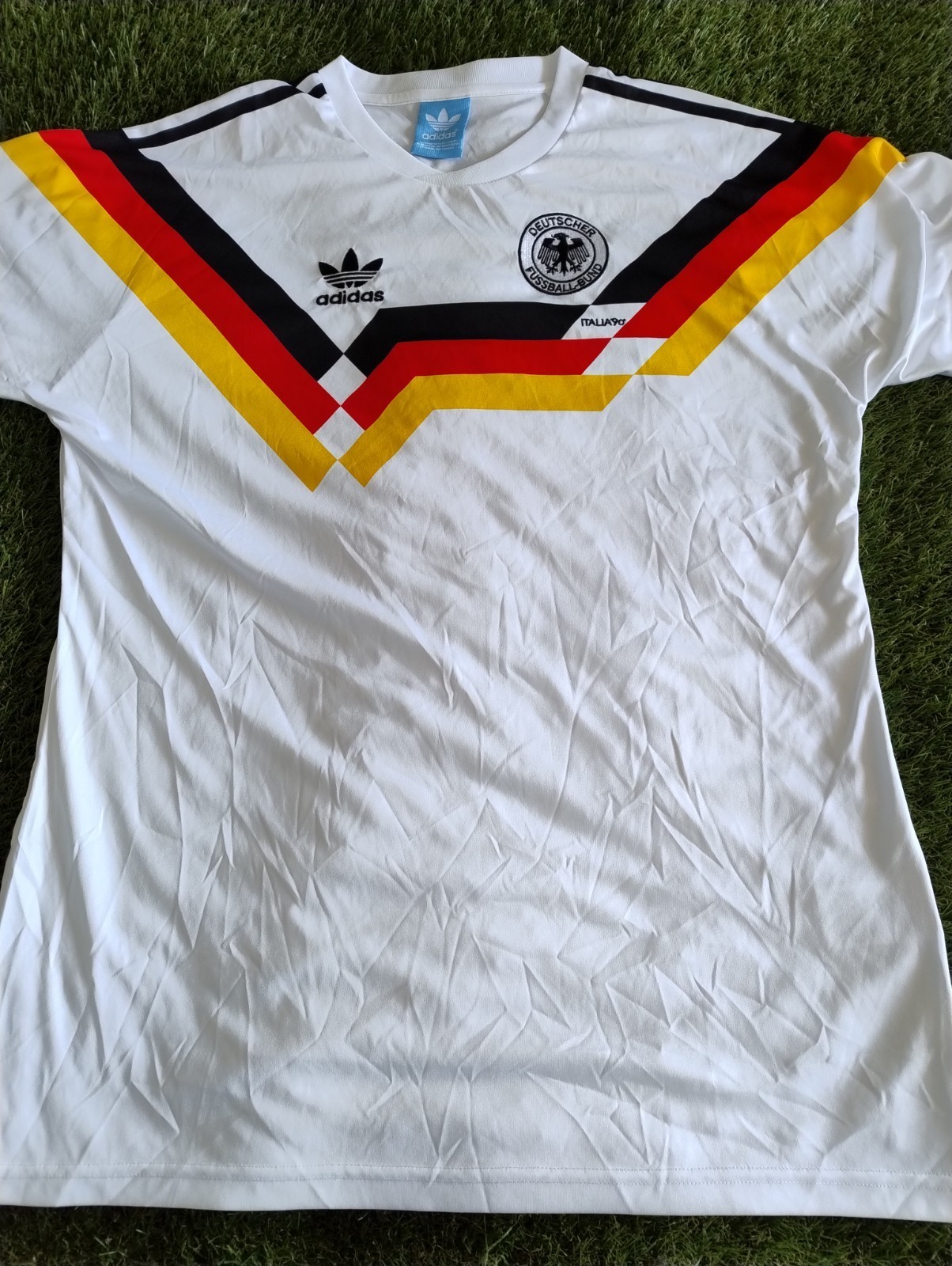 Germany Classic Football Shirt Italia 1990 World Cup Home Remake Adult XXL for sale on Ebay