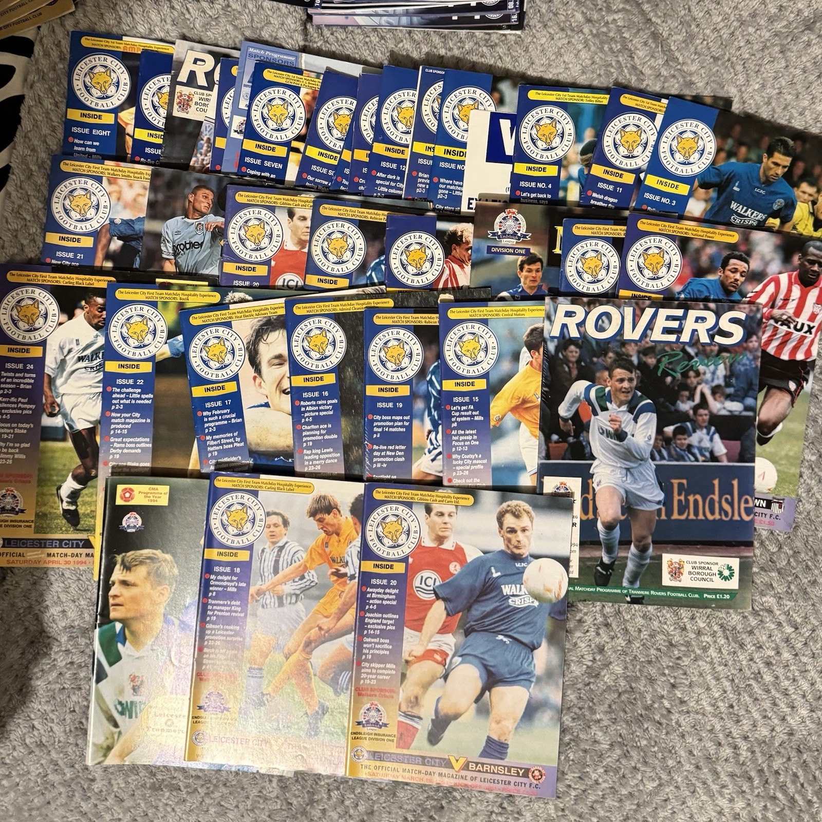 34 Leicester City Fc Programmes - 1993-94 Season -Joblot for sale on Ebay
