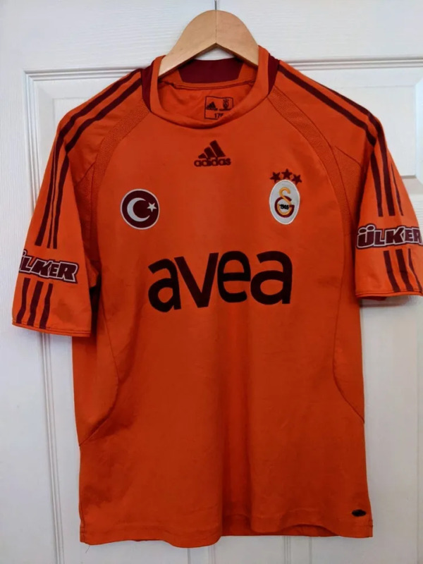 Rare Galatasaray AS 2008-2009 Fourth Shirt - Orange - Lincoln - Small for sale on Ebay