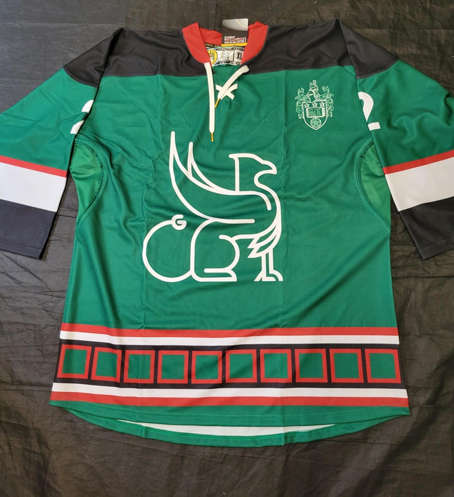 Leeds Gryphons Ice Hockey Jersey Size XL Jer53y Custom Sports for sale on Ebay