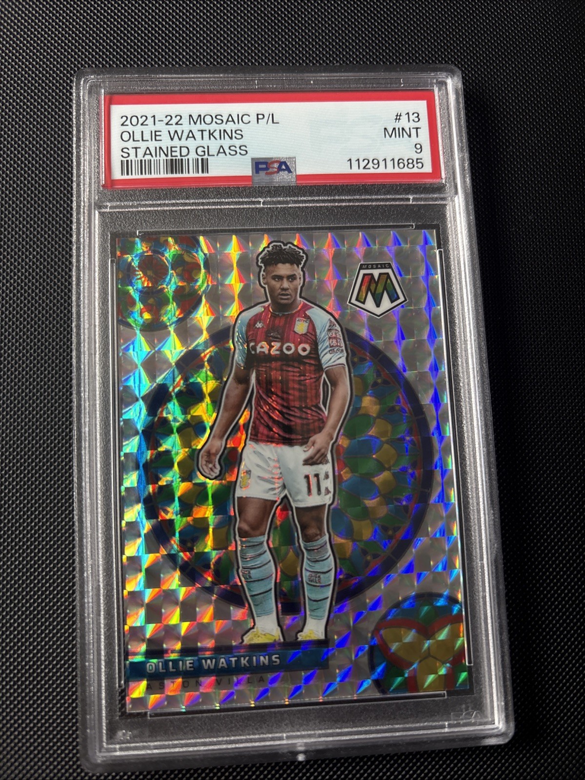2021-22 Panini MOSAIC Stained Glass Ollie Watkins Aston Villa Case Hit SSP for sale on Ebay