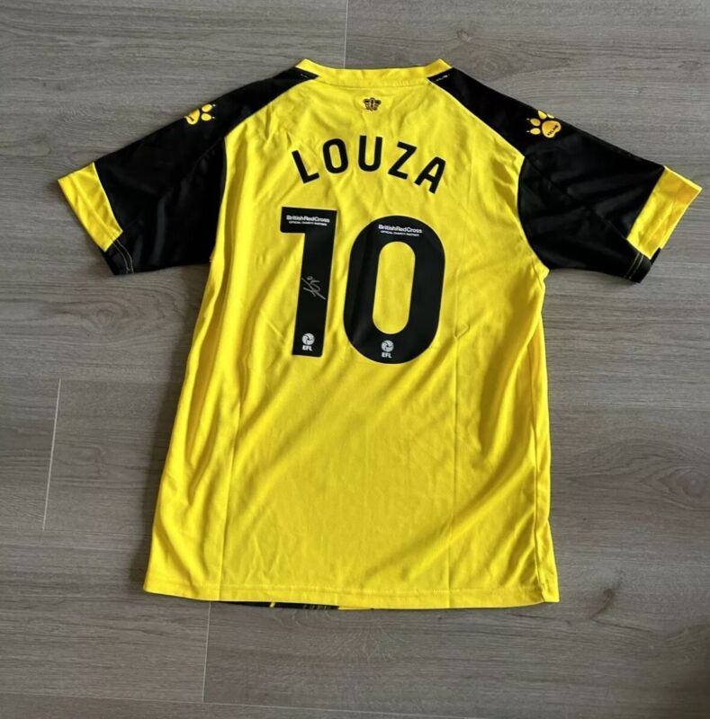 Imran Louza Hand Signed Watford FC 23/24 Home Shirt With COA for sale on Ebay