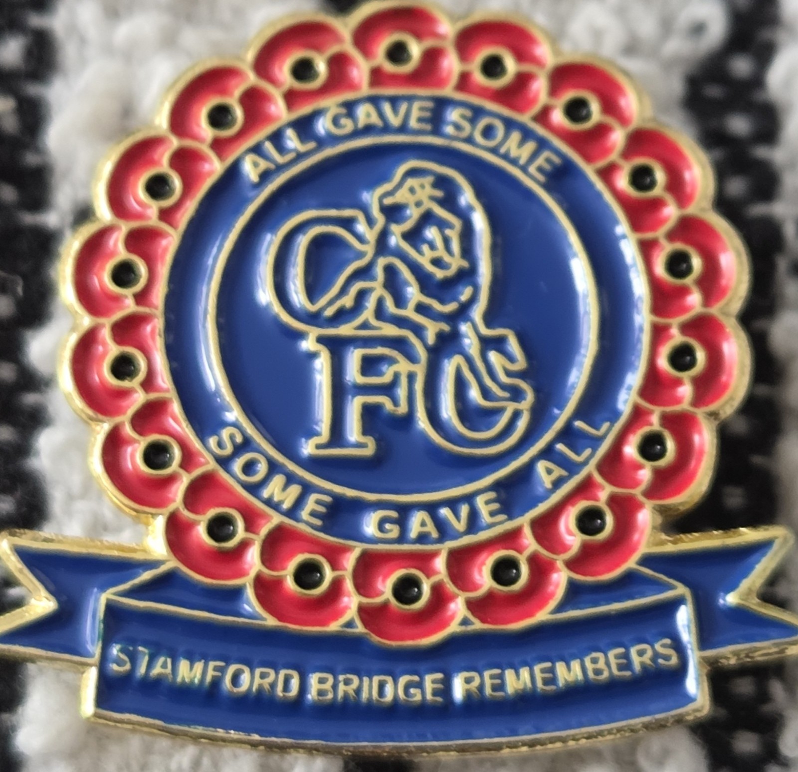 Chelsea FC Badge -  CHELSEA REMEMBRANCE BADGE  for sale on Ebay