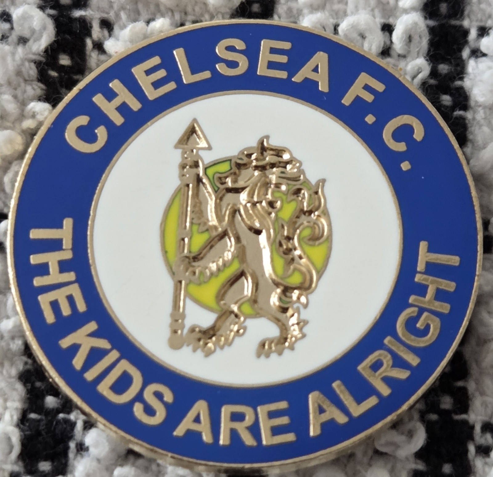 Chelsea FC Badge -  CHELSEA THE KIDS ARE ALRIGHT BADGE  for sale on Ebay