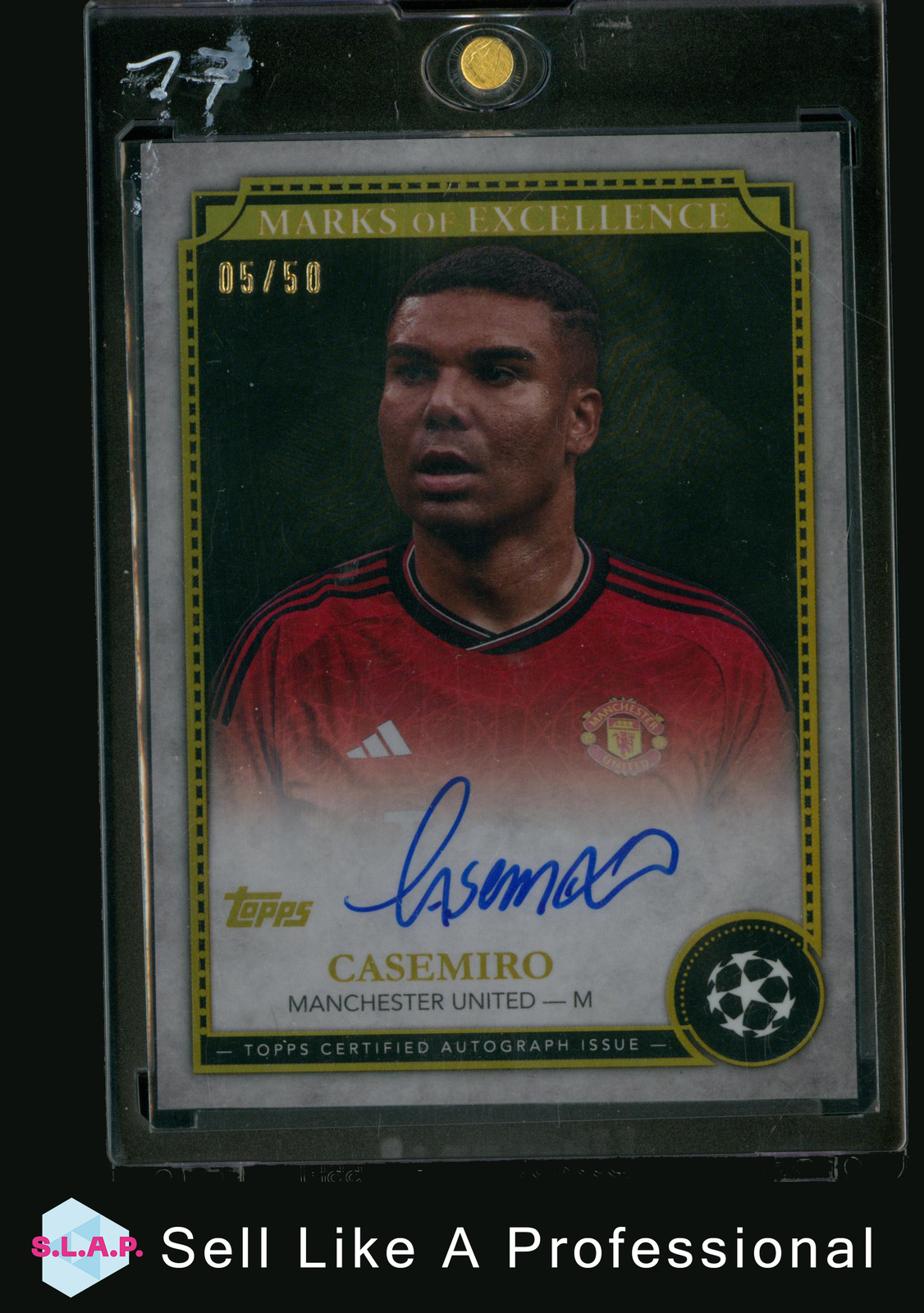 CASEMIRO TOPPS 05/50 EX-CM2 2024 MARKS/EXCELLENCE UCL MANCHESTER UNITED ENG AUTO for sale on Ebay
