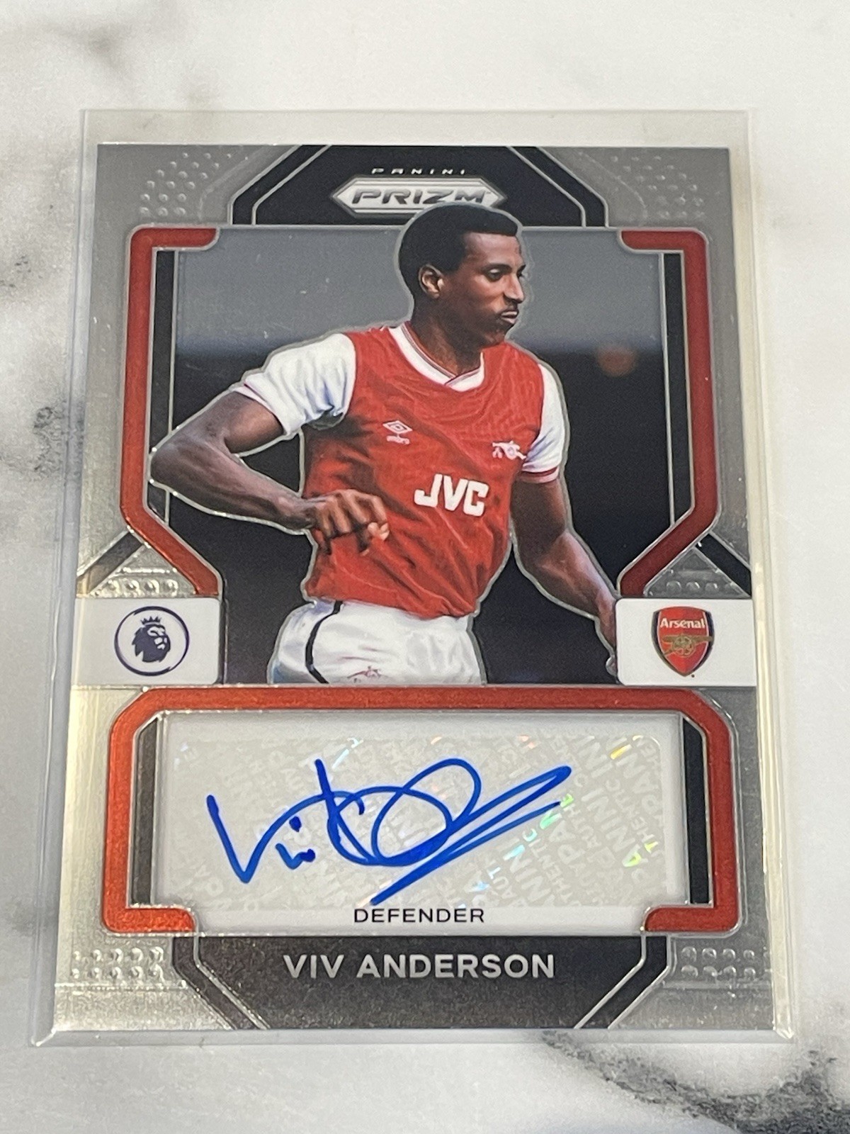 Panini Prizm Premier League 2022/23 Auto Viv Anderson Arsenal Autograph for sale on Ebay
