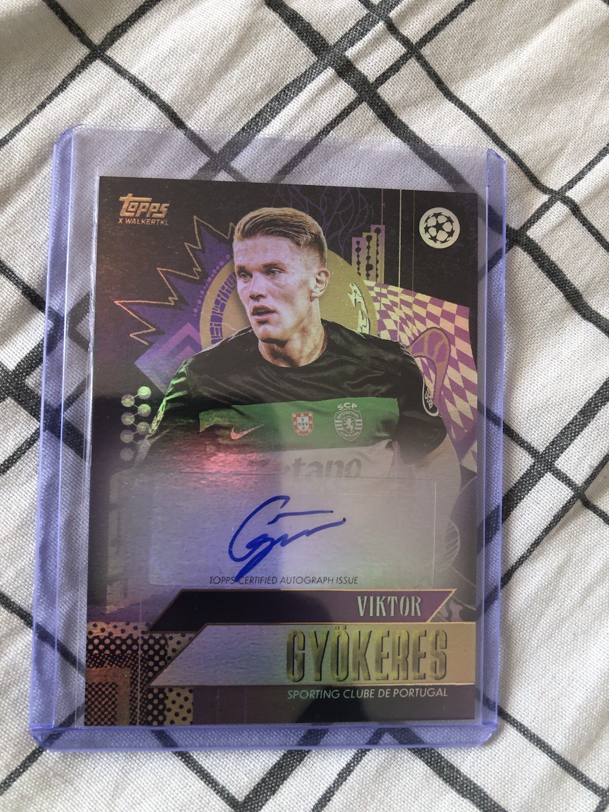Rare Victor Gyokeres Sporting/Arsenal Topps UCC Gold Autograph Nr Mint Auto Card for sale on Ebay