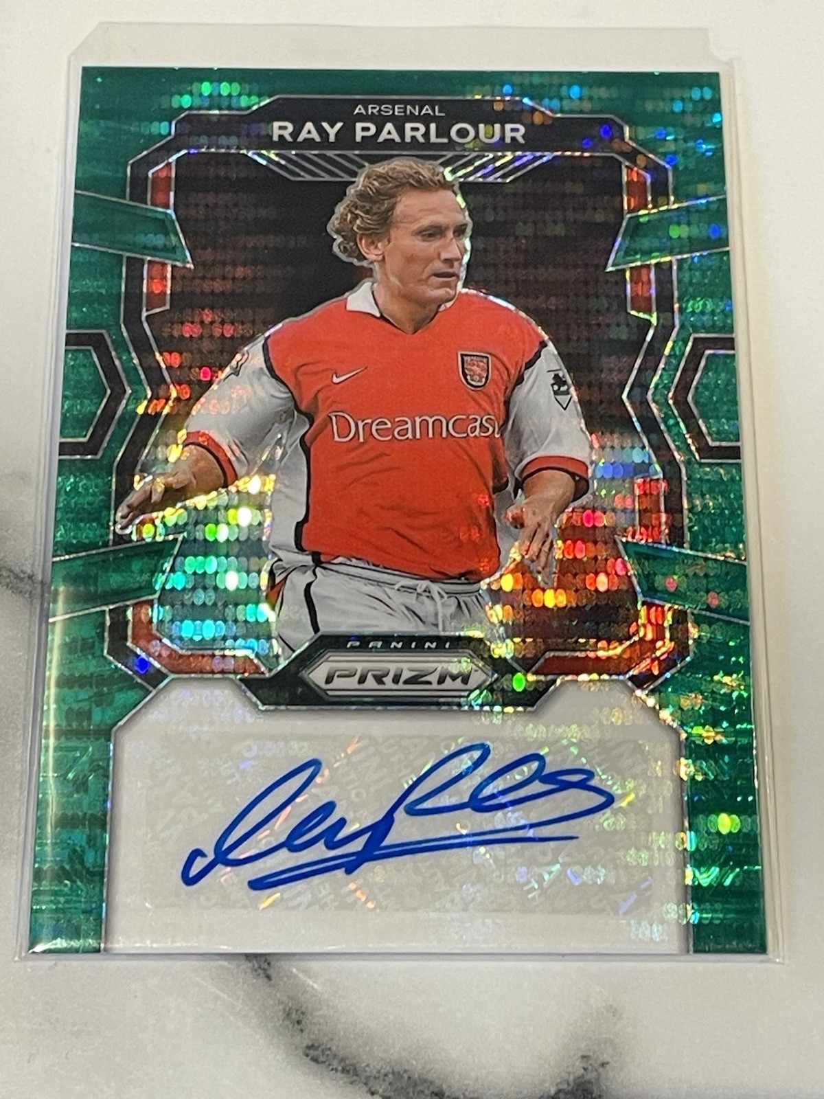 Panini Prizm Premier League 2023/24 Green Auto Ray Parlour Arsenal Autograph for sale on Ebay