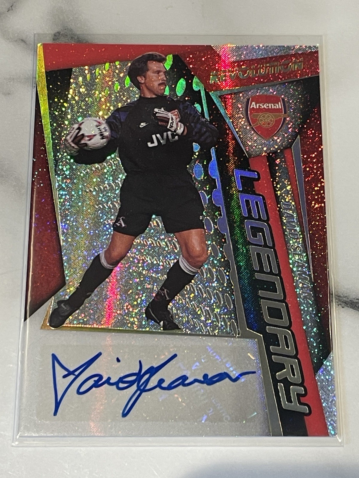 2020-21 Panini Revolution David Seaman Legendary Autographs Auto Arsenal #LA-DS for sale on Ebay