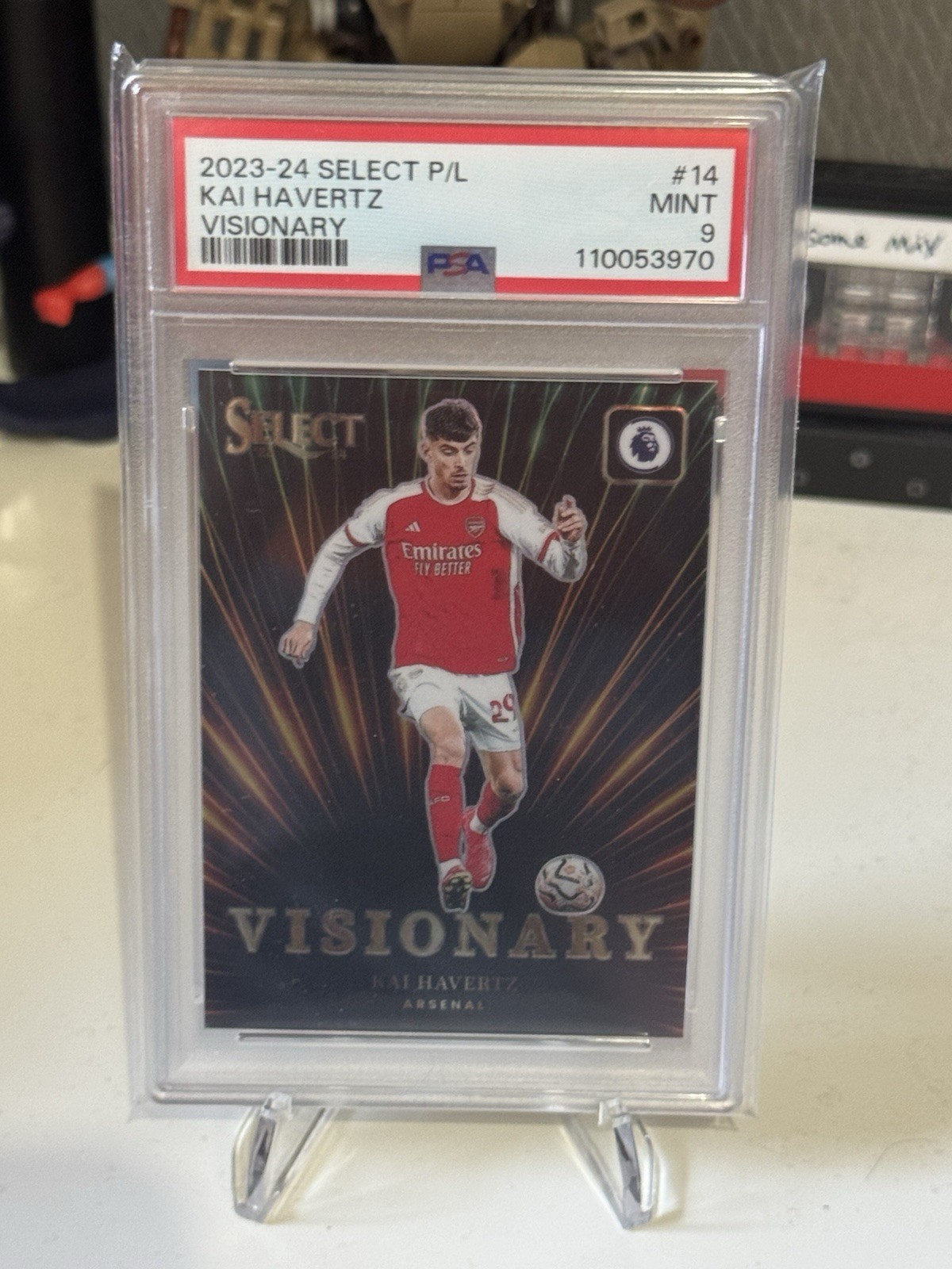 Panini Select Kai Havertz Visionary Case Hit PSA 9 Arsenal for sale on Ebay