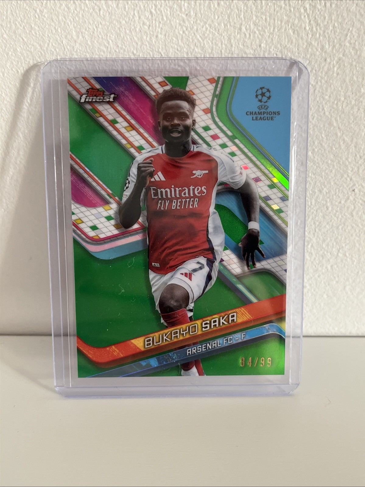 Topps Finest 2024 Bukayo Saka Arsenal /99 for sale on Ebay