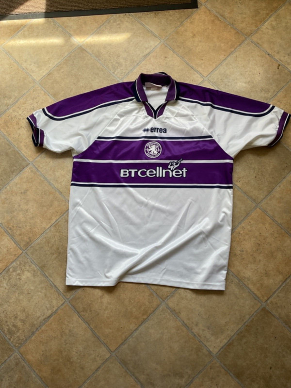 MIDDLESBROUGH FOOTBALL CLUB AWAY SHIRT BT CELLNET XXL for sale on Ebay