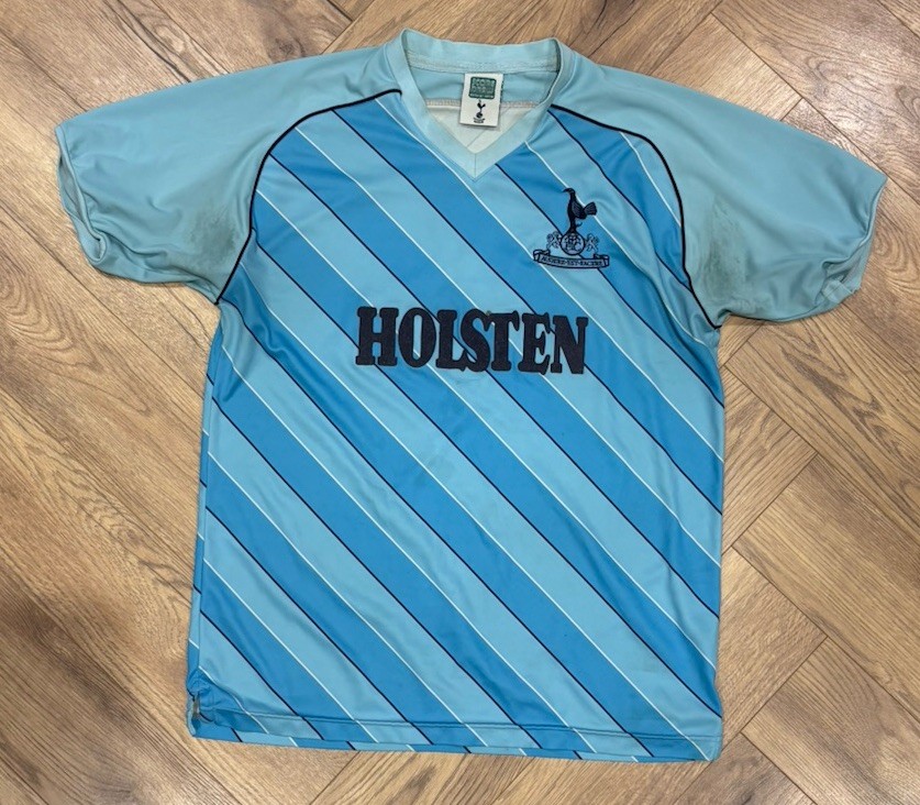Tottenham Hotspur Spurs Score Draw 1985 Away Shirt - Size Adult Large for sale on Ebay