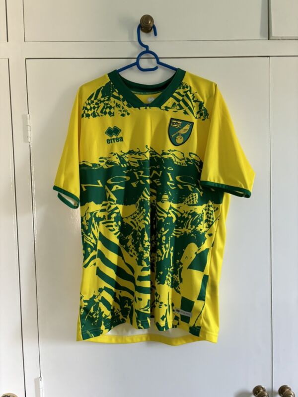 NORWICH CITY 2021 SPECIAL FOR THE FANS FOOTBALL SHIRT SOCCER JERSEY ERREA MENS L for sale on Ebay