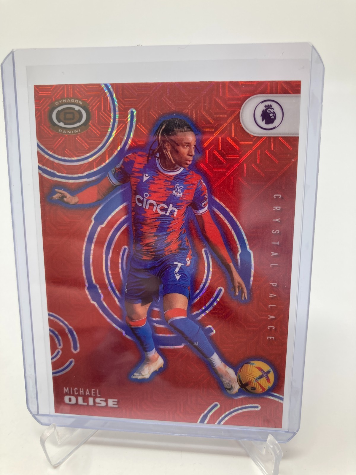 PANINI CHRONICLES 2022-2023 MICHAEL OLISE CRYSTAL PALACE DYNAGON RED MOJO . for sale on Ebay