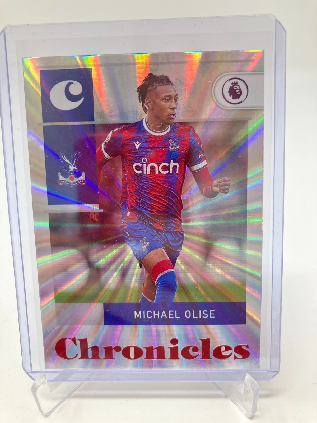 PANINI CHRONICLES 2022-2023 MICHAEL OLISE CRYSTAL PALACE RED LASERS . for sale on Ebay