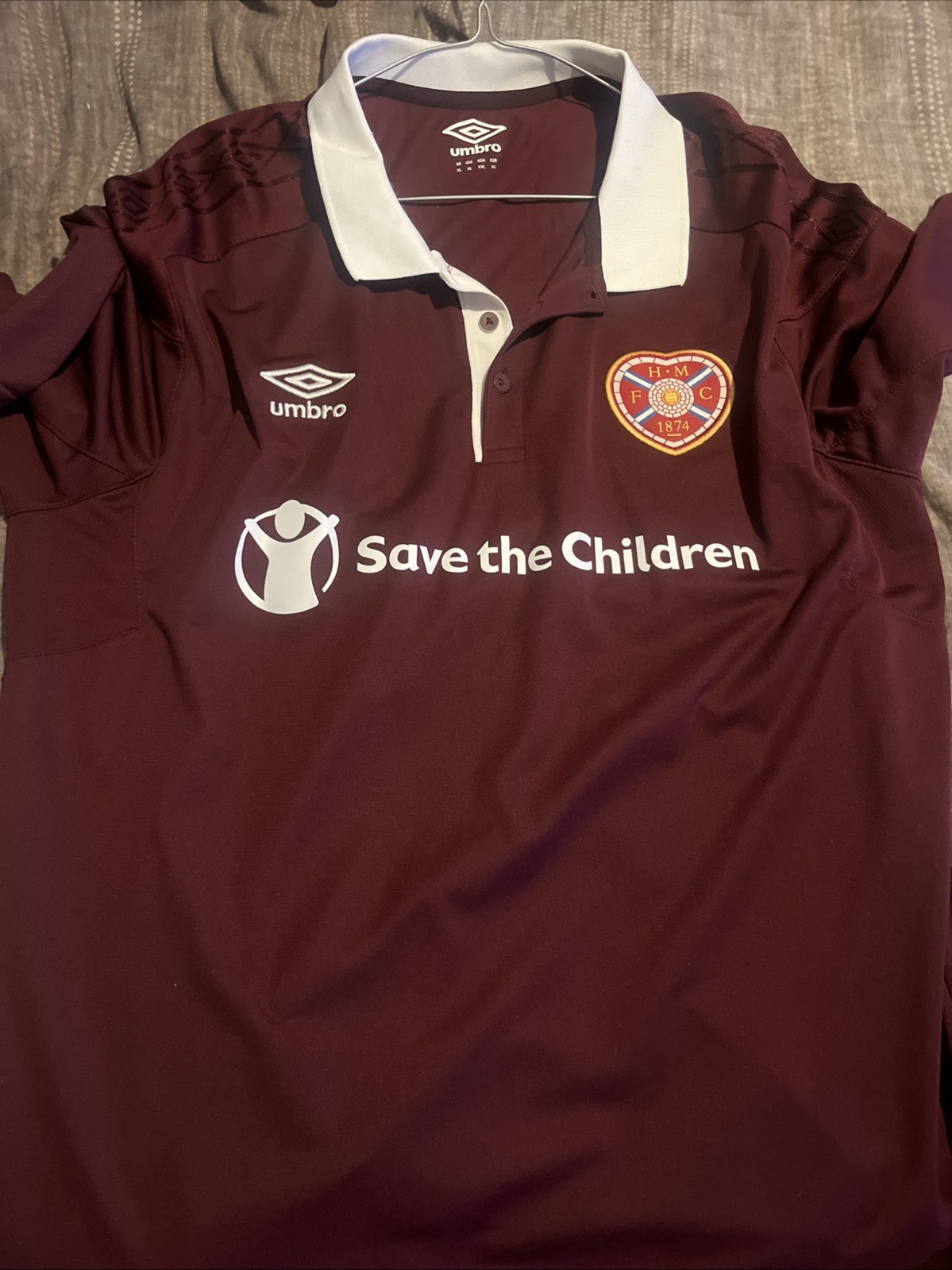Hearts FC Shirt Adults XL for sale on Ebay
