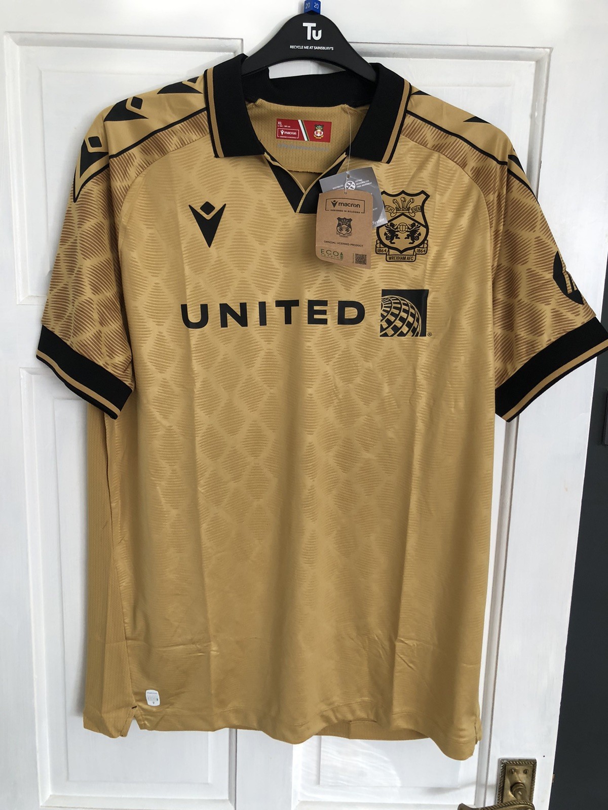Brandnew2024/25 Wrexham AFC Third Football Shirt Jersey Macron Size Xl Authentic for sale on Ebay