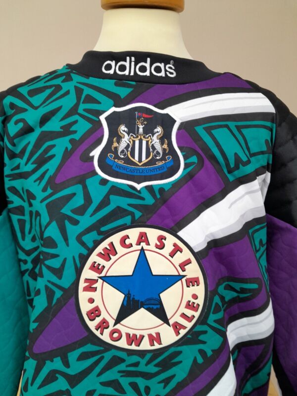 Rare Original Adidas Newcastle United Goalkeeper Shirt 1995 Mens Large + Mint  for sale on Ebay