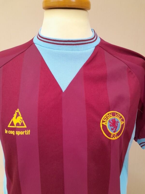 Rare Original Aston Villa Le Coq Sportif Shirt 1983 Mens Medium + Vgc  for sale on Ebay
