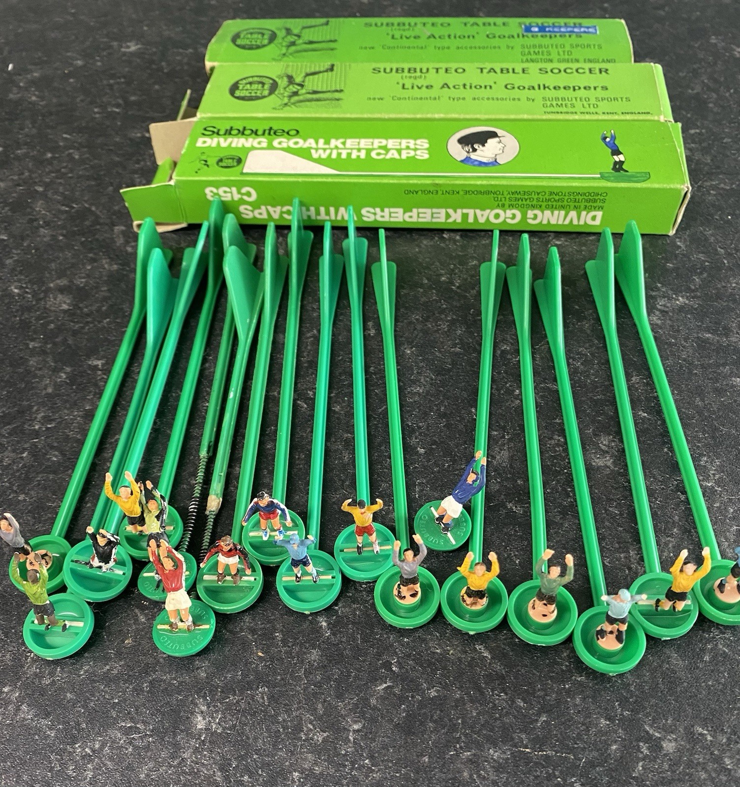 Subbuteo GOALKEEPERS JOB LOT 15 GK’s - 3 Boxes for sale on Ebay