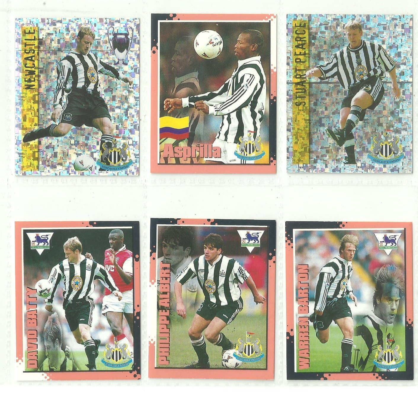 6 x NEWCASTLE UNITED - Merlin's Kick-Off  1998 Stickers for sale on Ebay