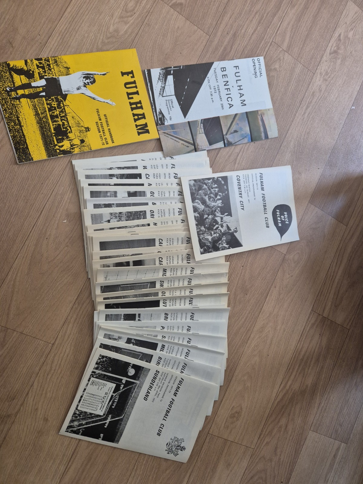 Fulham FC 1971/72 Collectible Programmes for sale on Ebay
