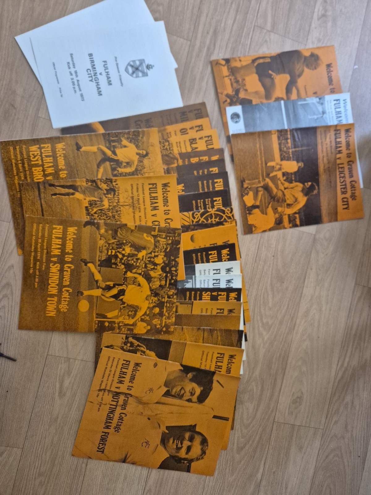 Fulham 1973/74 Football Programmes for sale on Ebay