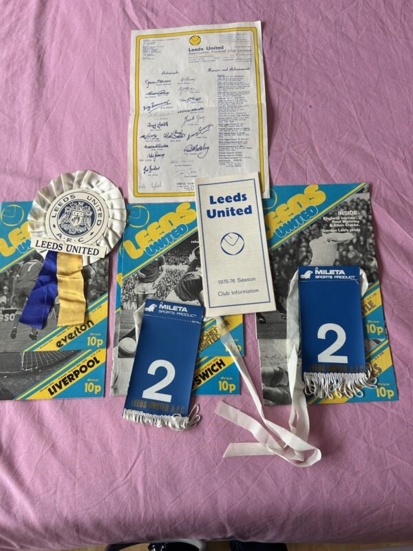 leeds united memorabilia for sale on Ebay