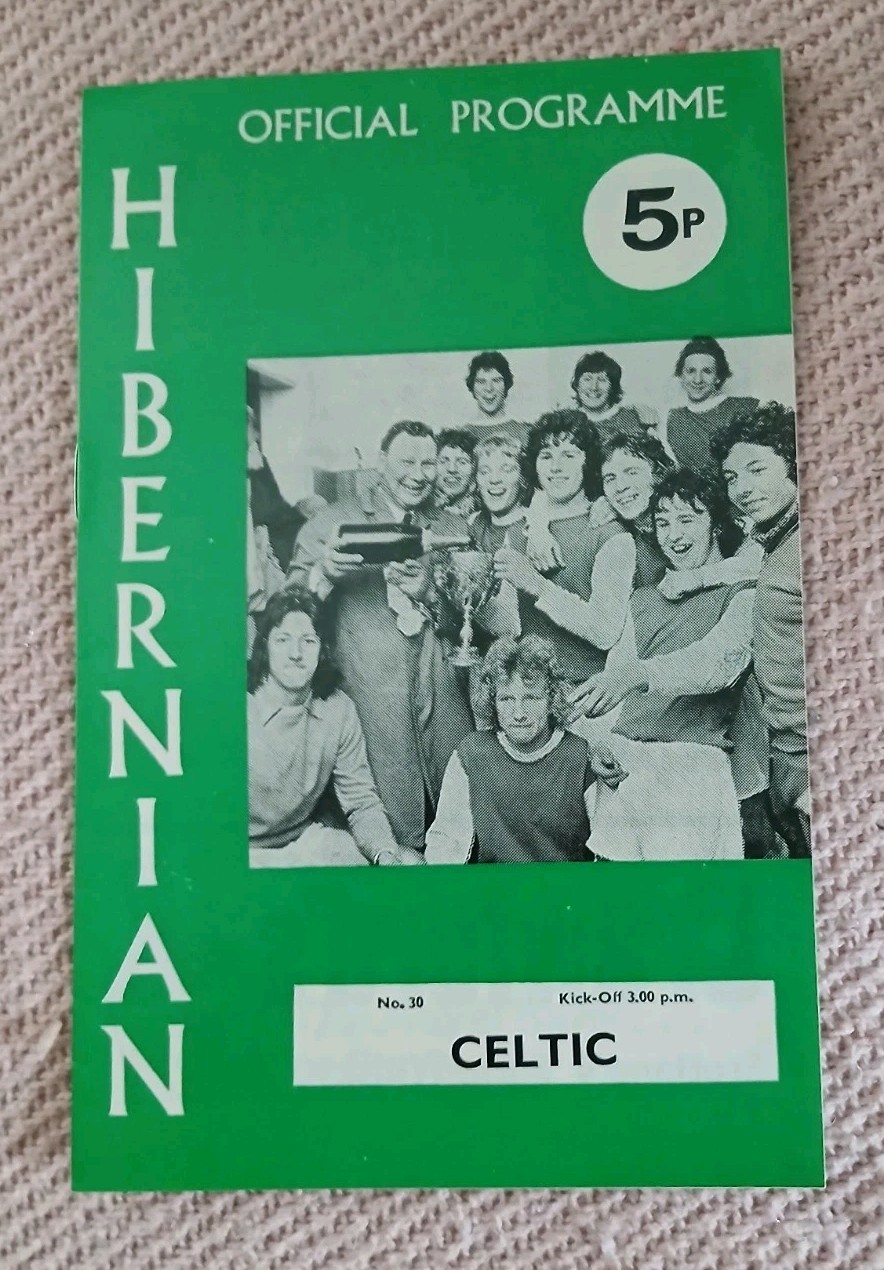 Hibs v Celtic 28th April 1973  for sale on Ebay