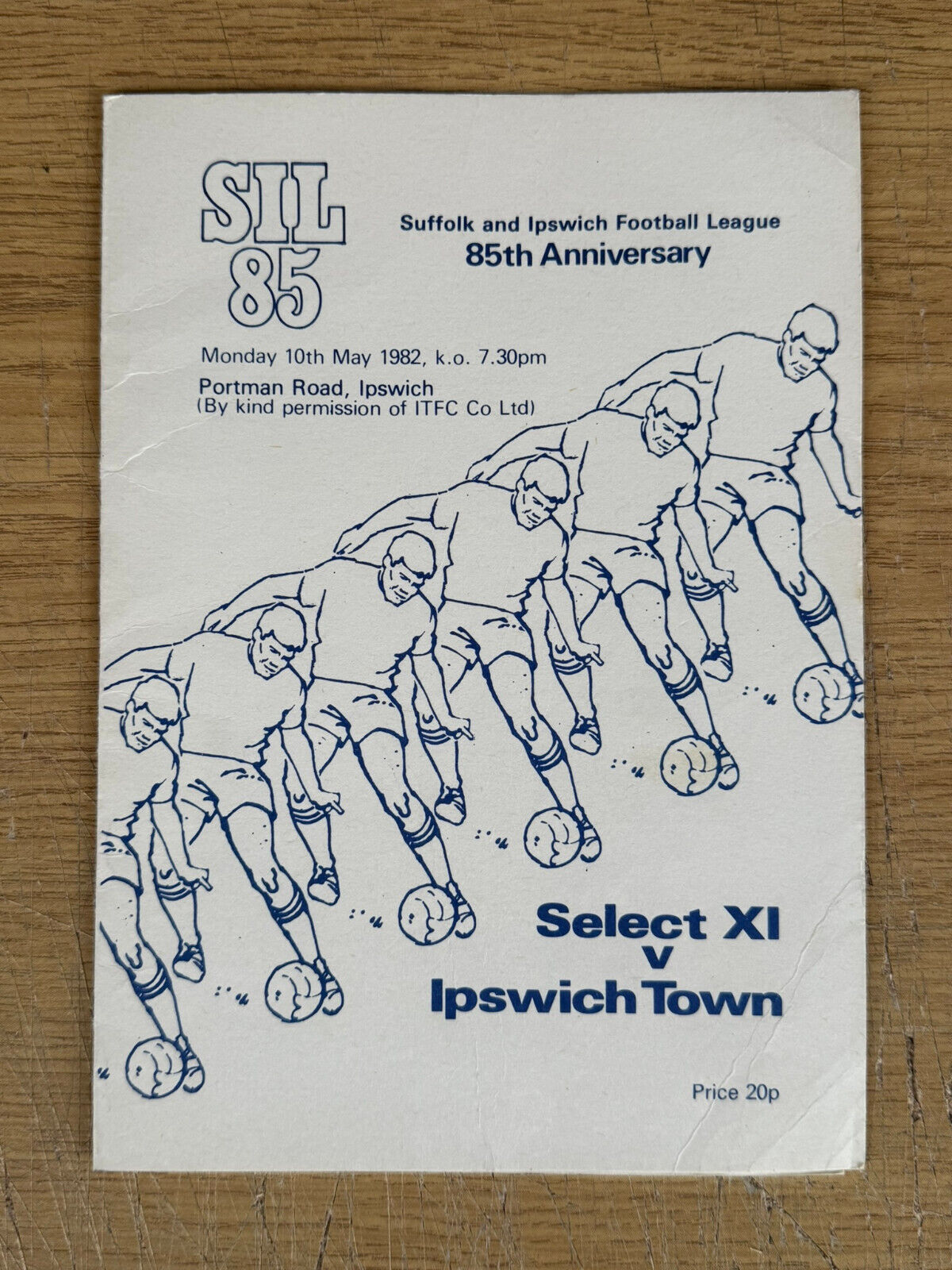 Select XI v Ipswich Town 10 May 1982 Friendly Programme SIL 85 ITFC for sale on Ebay