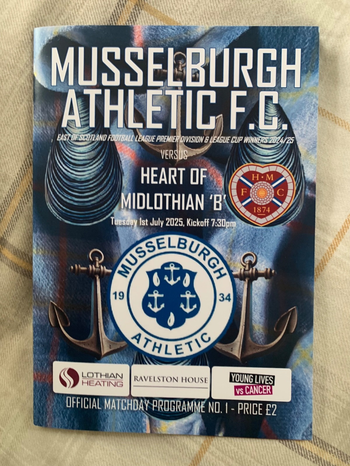 Musselburgh Athletic v Heart of Midlothian’B’ 2025 for sale on Ebay
