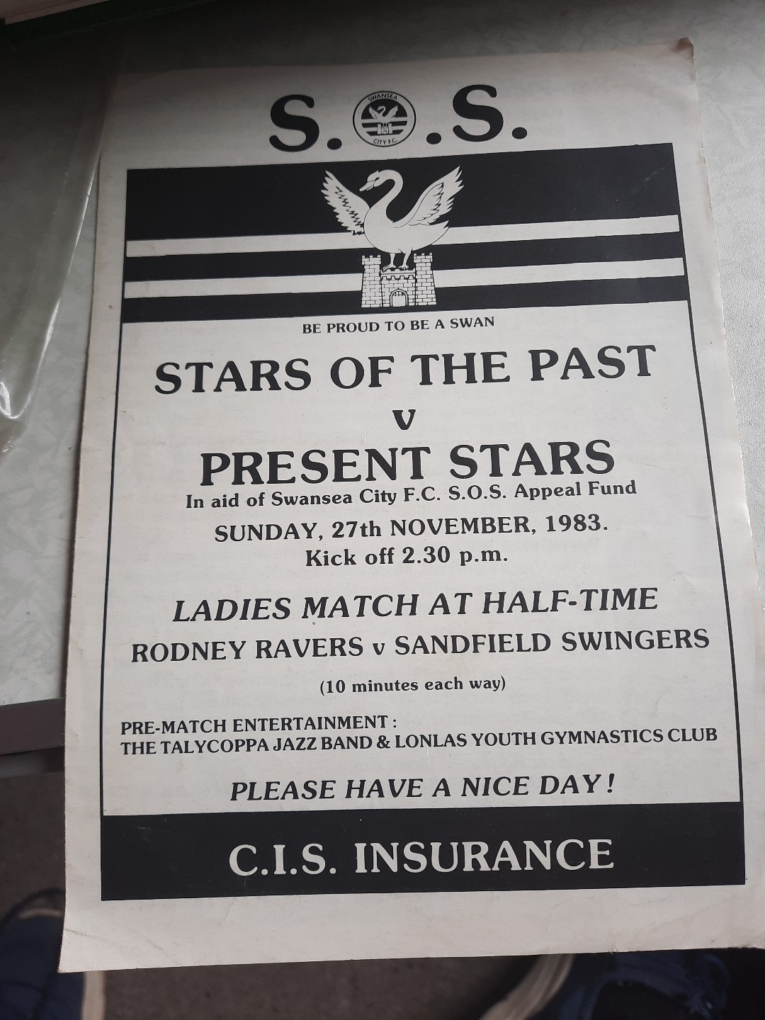 Stars Of The Past V Present Stars Swansea City Football Programme for sale on Ebay