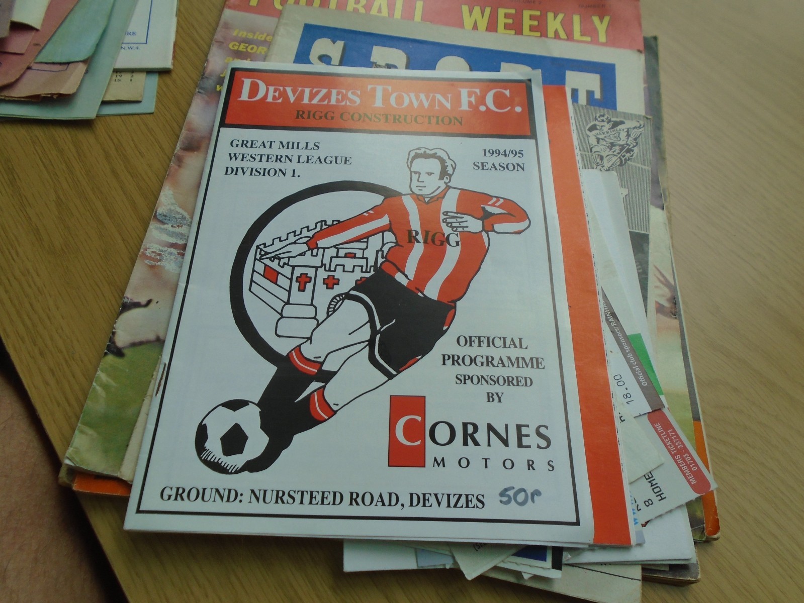 DEVIZES TOWN V SOUTHAMPTON 1994 FRIENDLY for sale on Ebay