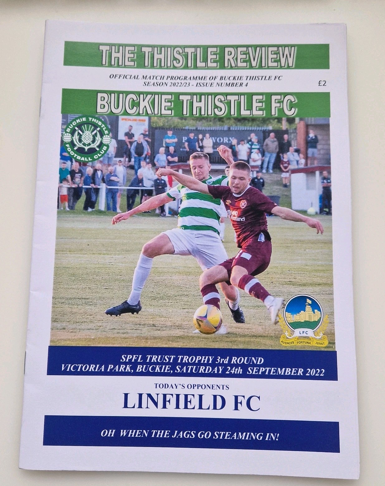 Buckie Th. v Linfield 22/23 LCC  for sale on Ebay